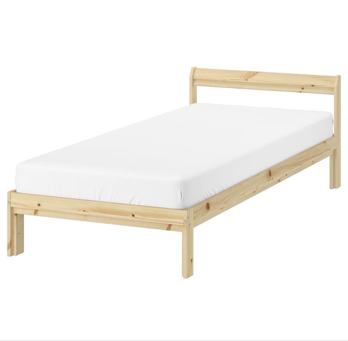 Ikea Neiden, letto in legno di pino 90x200 cm - Image 1