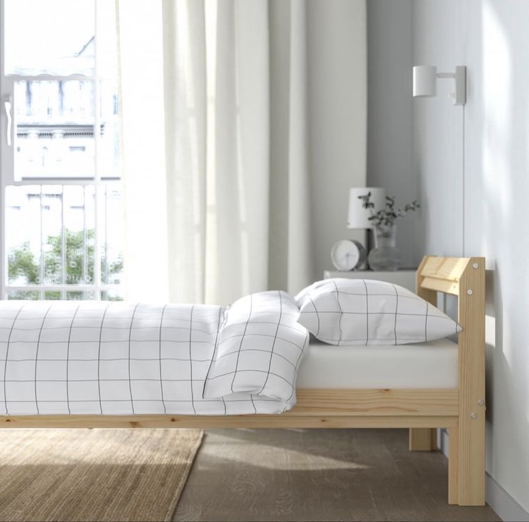 Ikea Neiden, letto in legno di pino 90x200 cm - Image 2