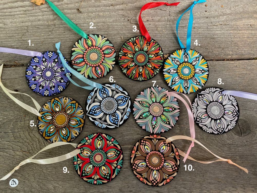 Mandala, regalo di ringraziamento, decorazione, ornamento di Natale
