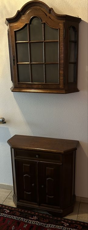 Elegante buffet vintage, legno, 2 pezzi - Ottimo stato!