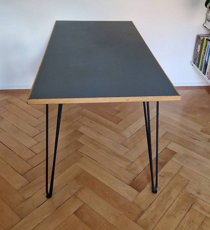 Tavolo in linoleum con bordo in legno di quercia (ca. 1940), Bogen33 Zurigo - Image 2