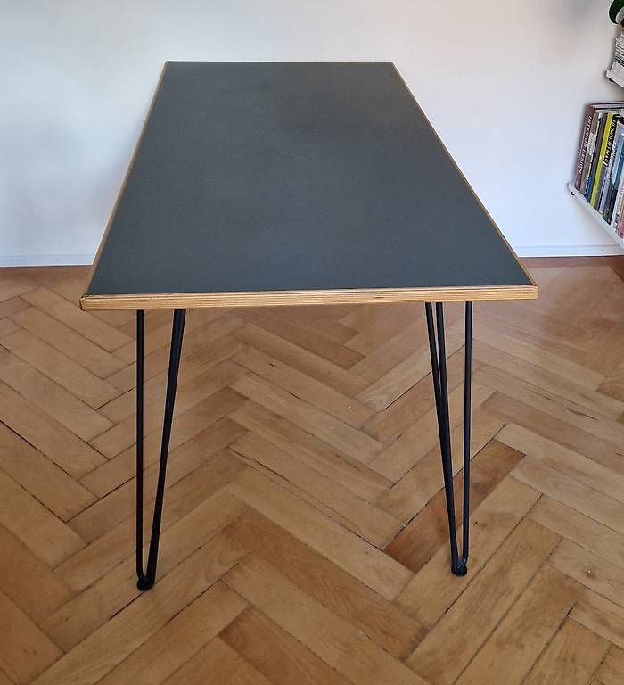 Tavolo in linoleum con bordo in legno di quercia (ca. 1940), Bogen33 Zurigo - Image 3