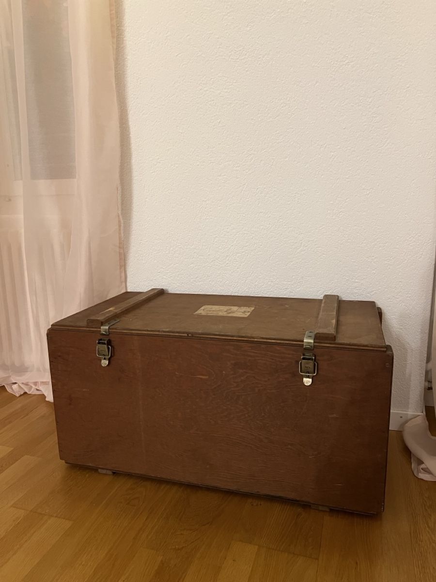 Scatola in legno vintage, cassa - Image 1