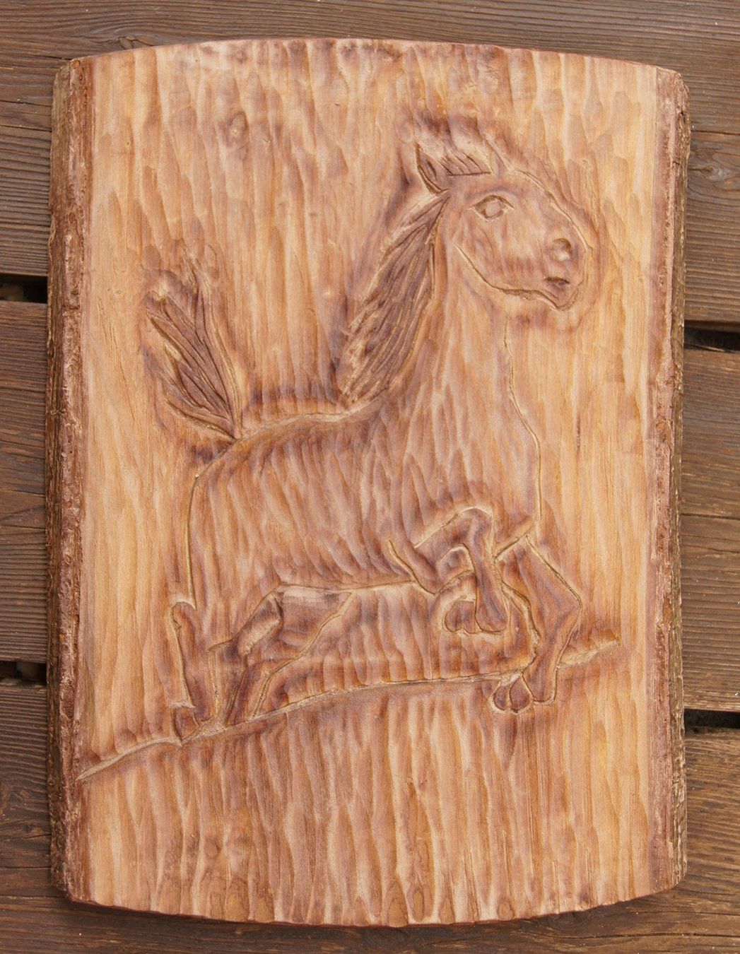 Sculture scolpite: cavallo - Image 1