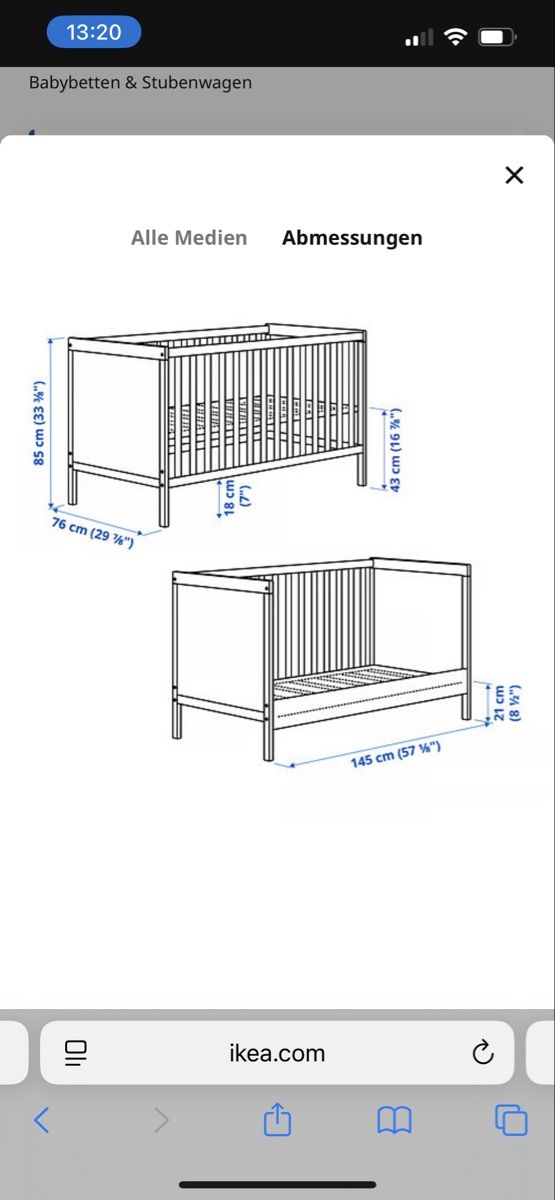 Culla Ikea Sundvik, smontabile - Image 3