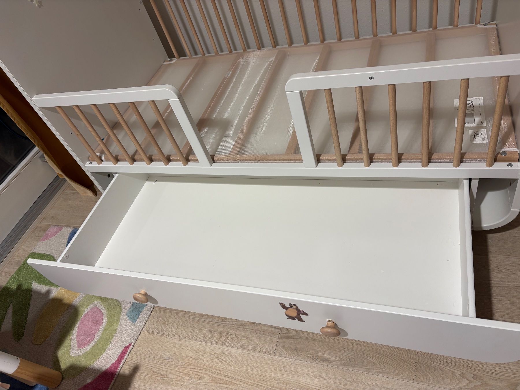 MYLLRA Baby Cot with Drawer by Ikea - Image 3