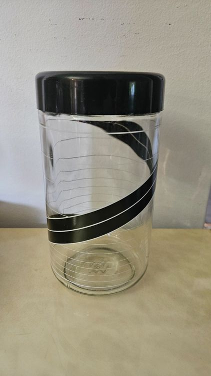 Vaso di vetro per conserva vintage Cerve Italy