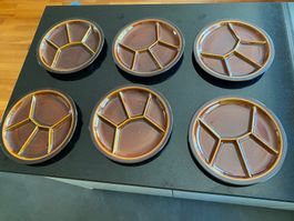 Piatti per fondue cinesi marroni (6 pezzi) - Image 2