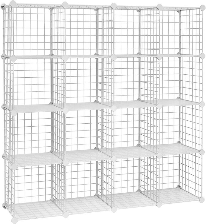 Regolatore di scaffale Regolatore di scaffale in metallo 16 cubi