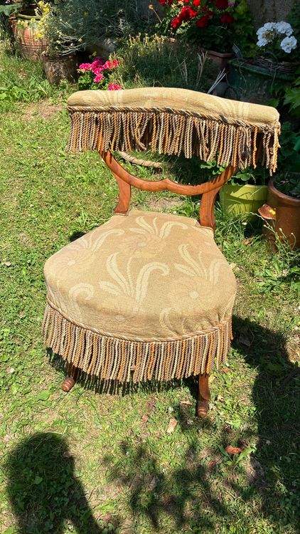 chaise de fumeur bavardage Stuhl antik bascule sedia a dondolo