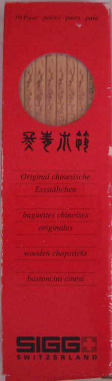 10 paia di cannucce cinesi originali