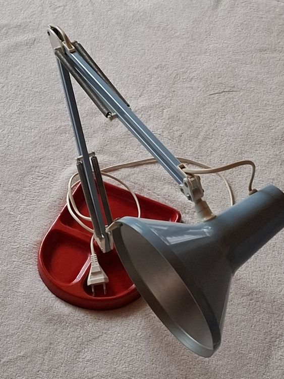 Lampada da scrivania Ikea, design classico vintage blu chiaro