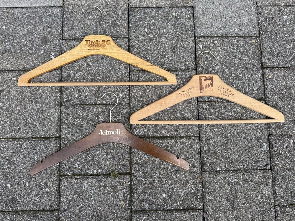 3 Vintage appendiabiti in legno, pezzi da collezione, ottimo stato!