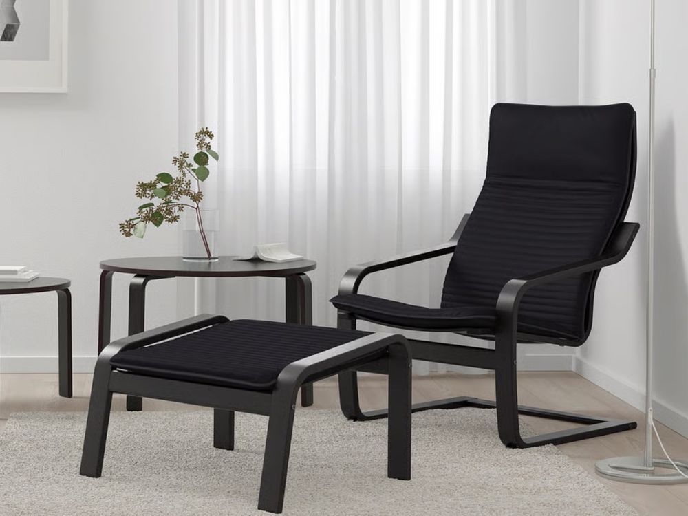 Divano Ikea Poäng in nero, in buone condizioni! - Image 2