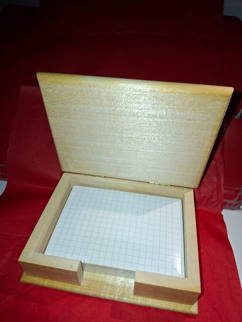 Scatola di legno dipinta a mano con motivi natalizi - Image 3
