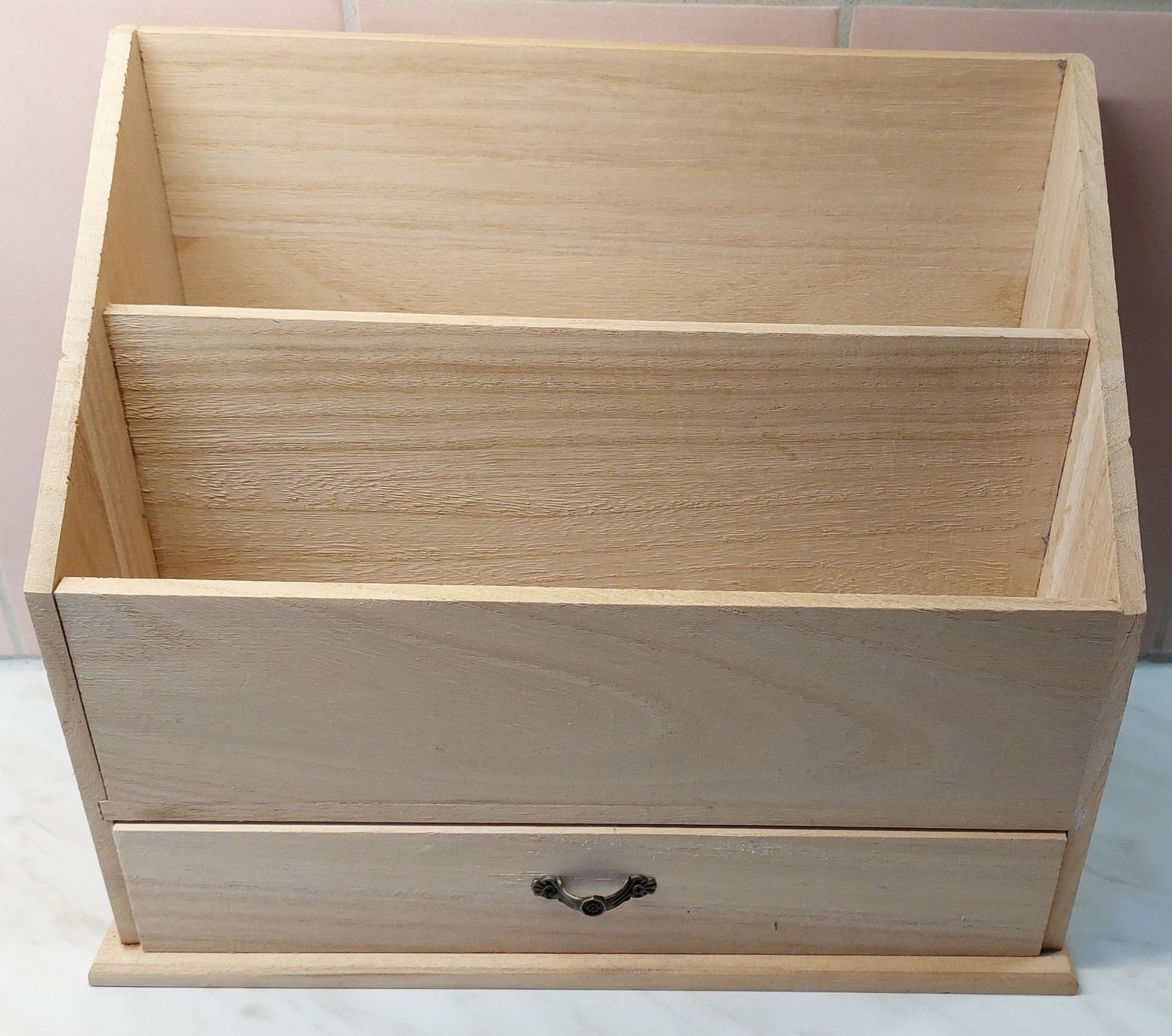 Scrivania in legno con cassetto - Organizzatore per ufficio Top! - Image 1