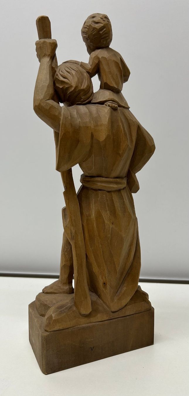 Scultura in legno di San Cristoforo - Image 1