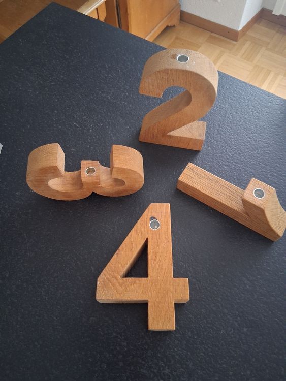 Design - "Adventskranz" EinsZweiDreiVier in legno