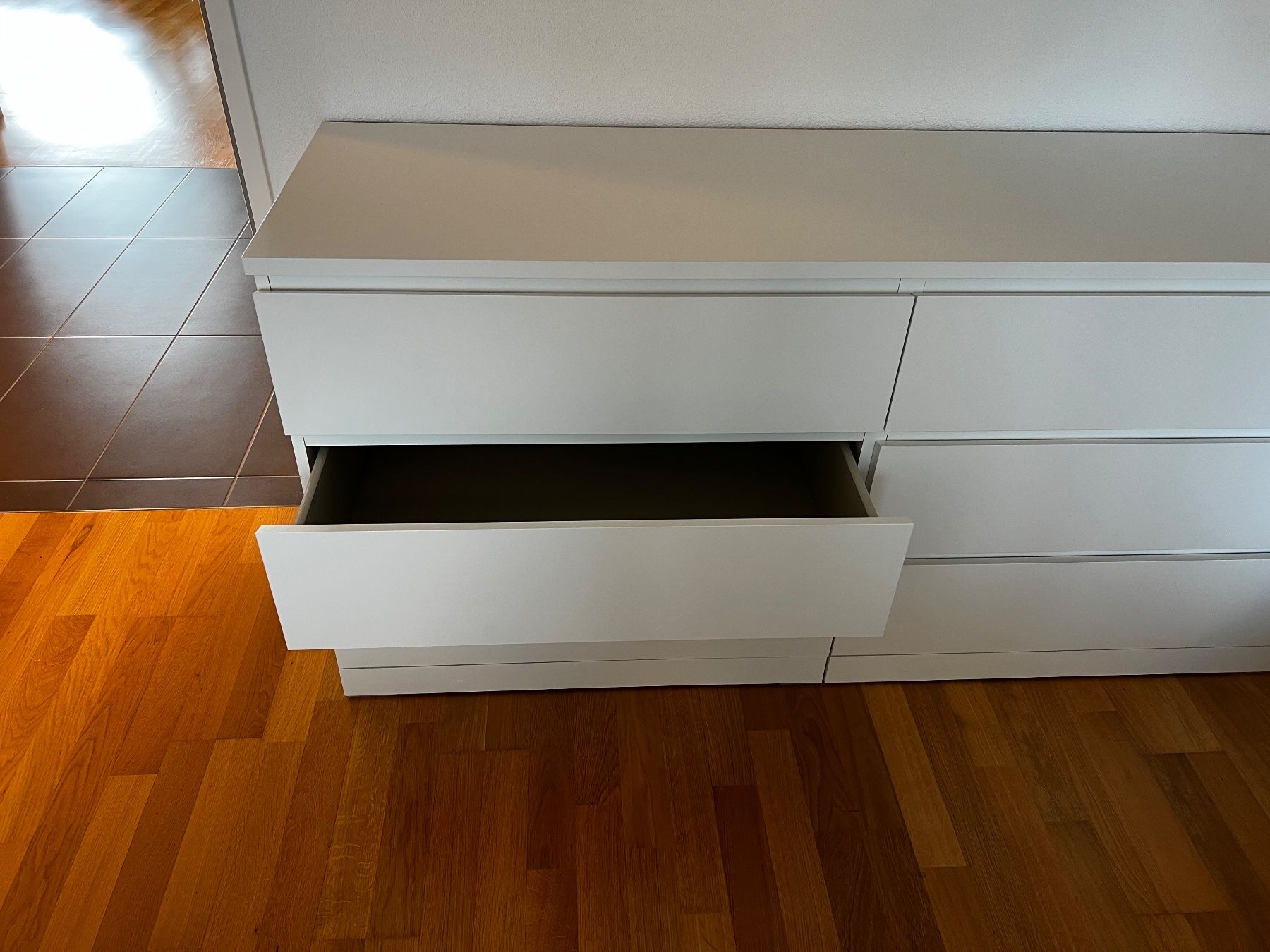 Comodino Ikea bianco (MALM) - Image 3