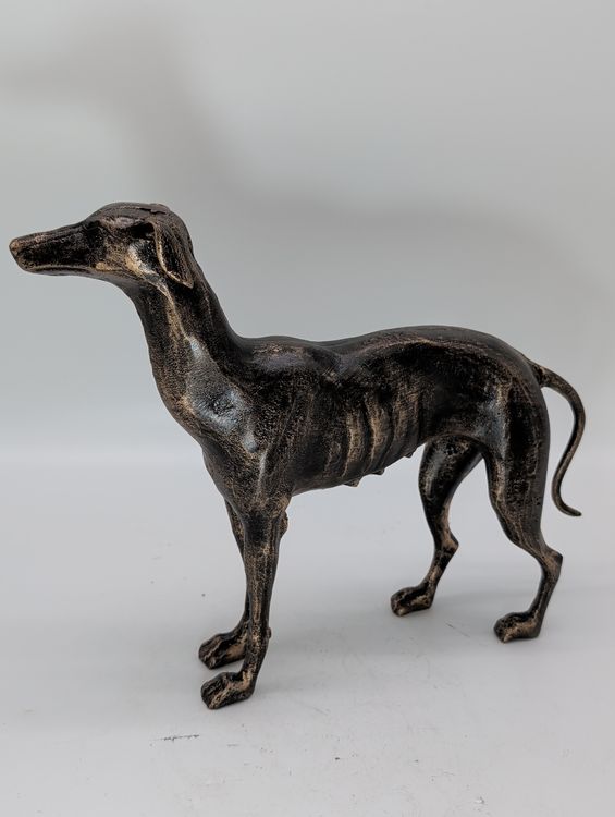 GUSSEISEN DECO WINDHUND FIGUR- VINTAGE LOOK PER LA VITA DOMESTICA