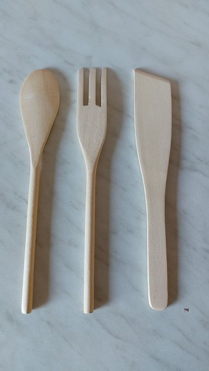 Nuovo set di cucchiai da cucina in legno, 3 pezzi - Image 2