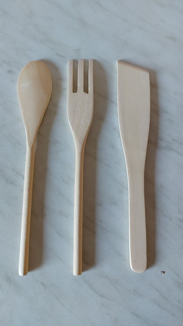 Nuovo set di cucchiai da cucina in legno, 3 pezzi - Image 3