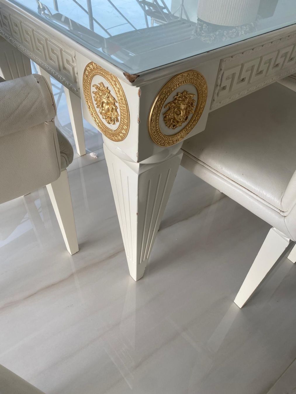 Elegante sala da pranzo - tavolo in legno massiccio - Image 3