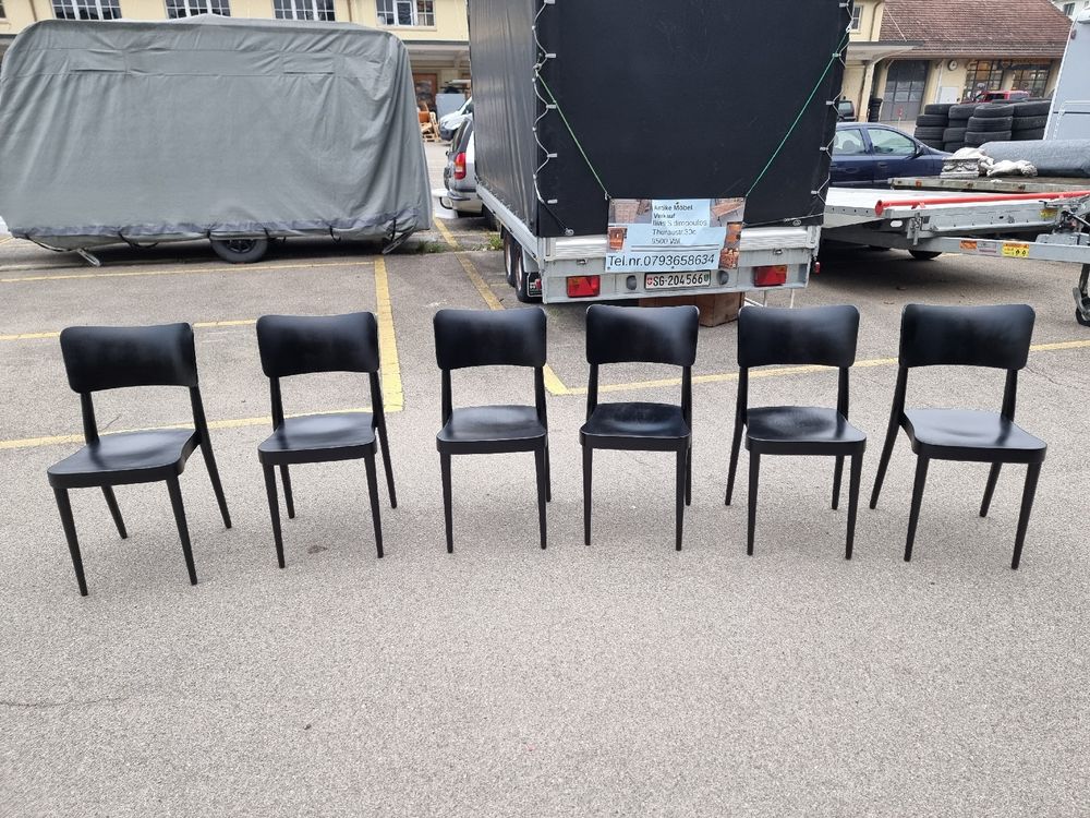 Horgen Glarus Sedie Nero 6 pz