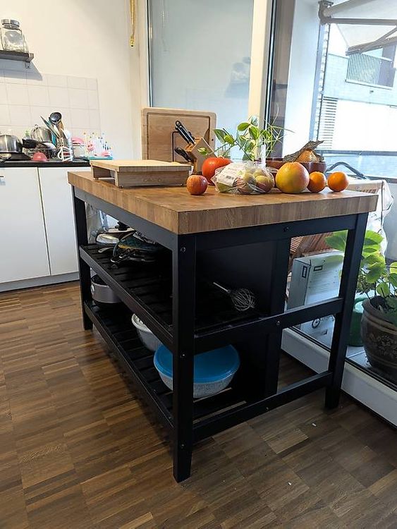 IKEA cucina isola VADHOLMA - legno massiccio, in ottimo stato