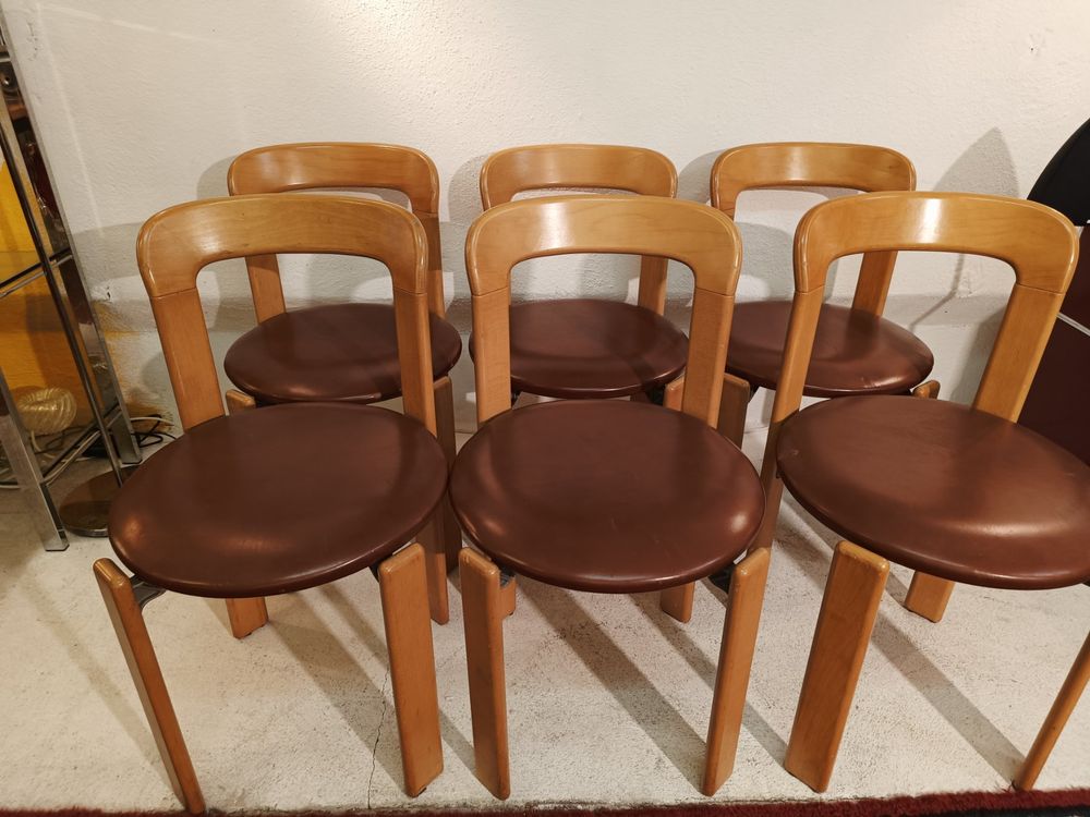 Set 6 sedie vintage Bruno Rey