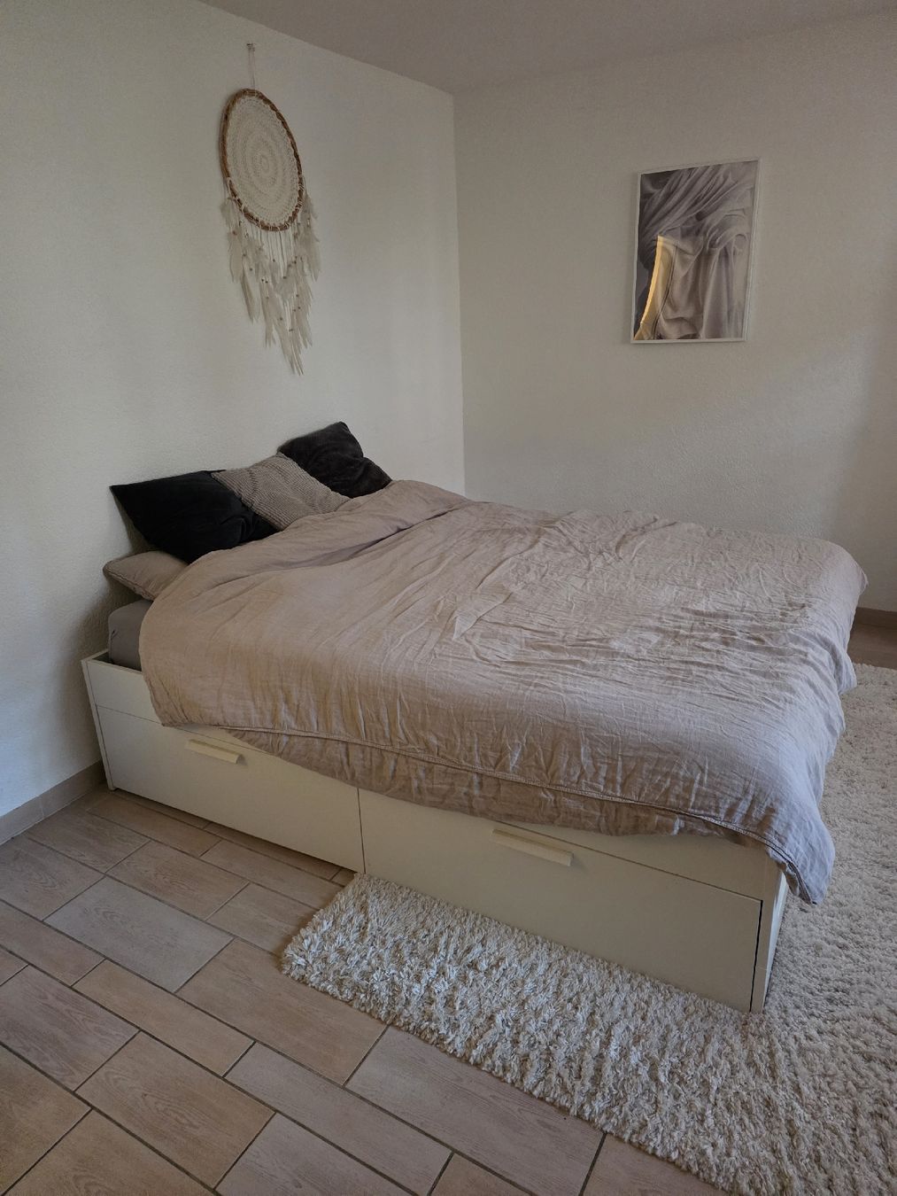 Letto Ikea con materasso/trave 160x200cm, buono stato - Image 3