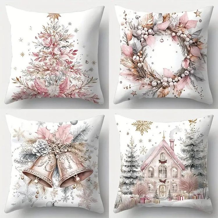 PREZZO SPECIALE PER UN SOLO PRODOTTO‼️ Set di 4 copripiumini Natale