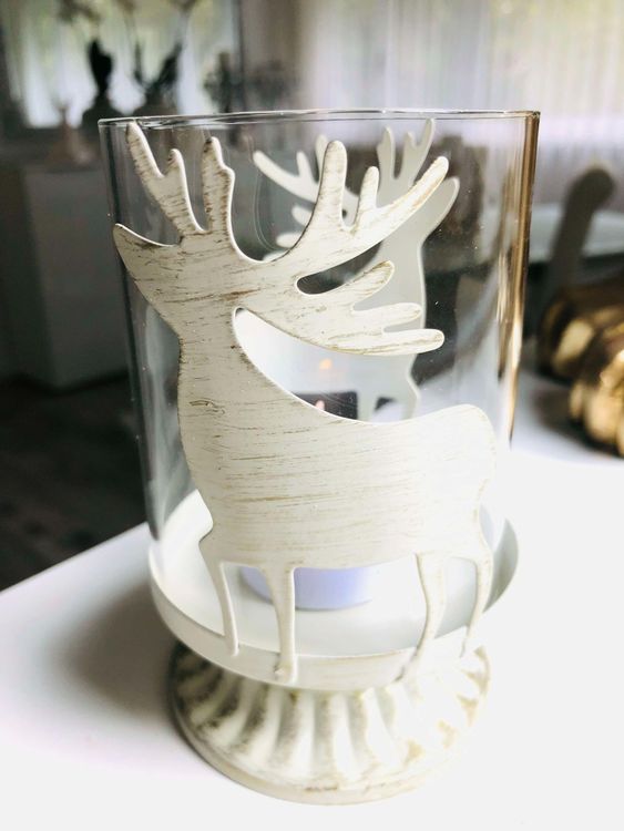 PREZZO SPECIALE PER UN SOLO PRODOTTO ‼️ Cervo 🦌 Kerzenhalter Deko NUOVO