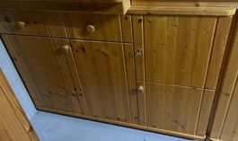 Mobili in legno massiccio rustico, credenza con vetrina superiore! - Image 3