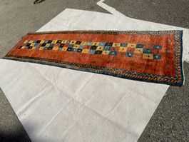 103×295 Perser Gabbeh Runner Lavato a mano intrecciato - Image 2