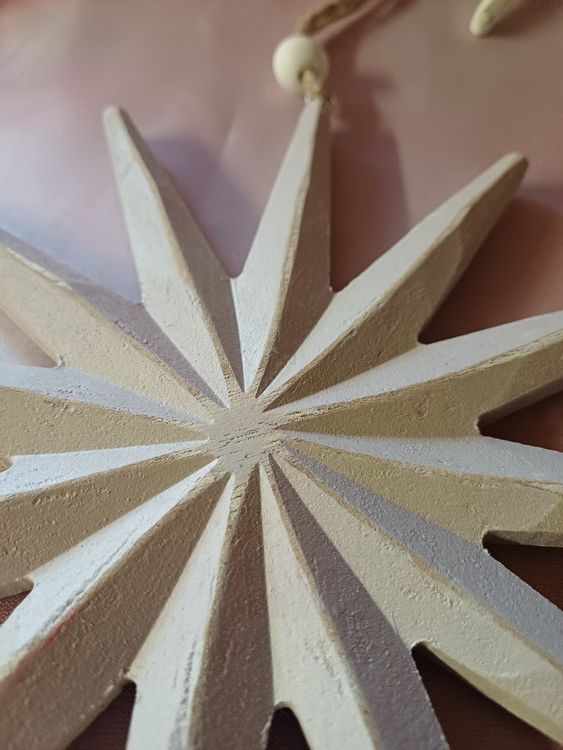 nuovo: set di 3 stelle in legno, stelle per la decorazione, stelle di Natale - Image 2