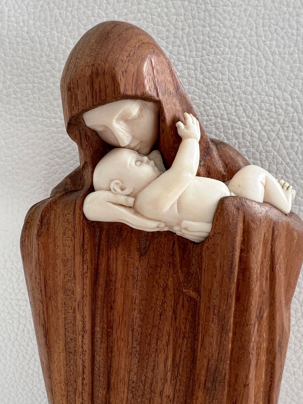 Madre di Dio Gesù Figurina in legno Design. Heuvelmans Scultura - Image 3