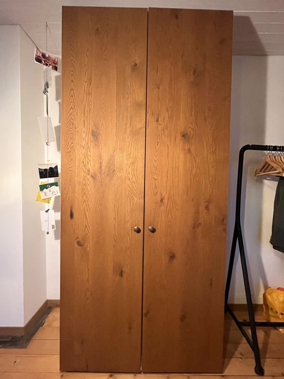 Armadio in rovere, con cassetti e maniglia per appendere i vestiti, Top - Image 2
