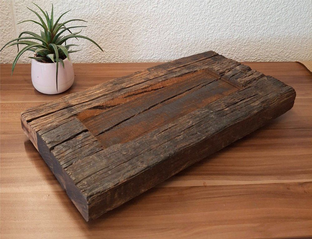 bella ciotola in legno, legno di faggio indiano, per una decorazione speciale - Image 1