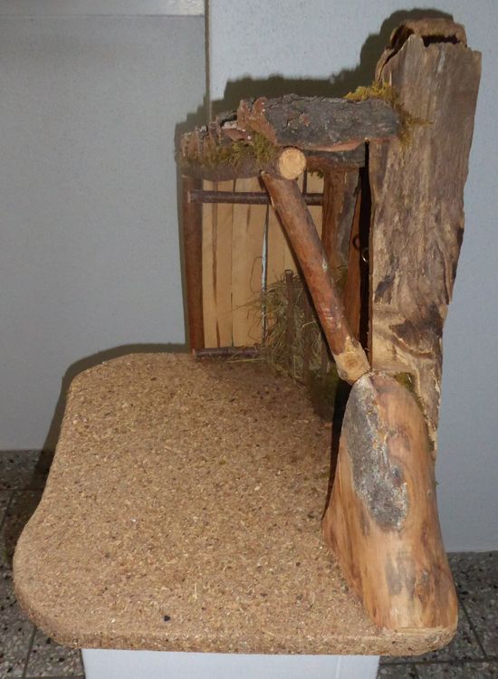 Grande presepe di Natale con figure e fieno - Image 2