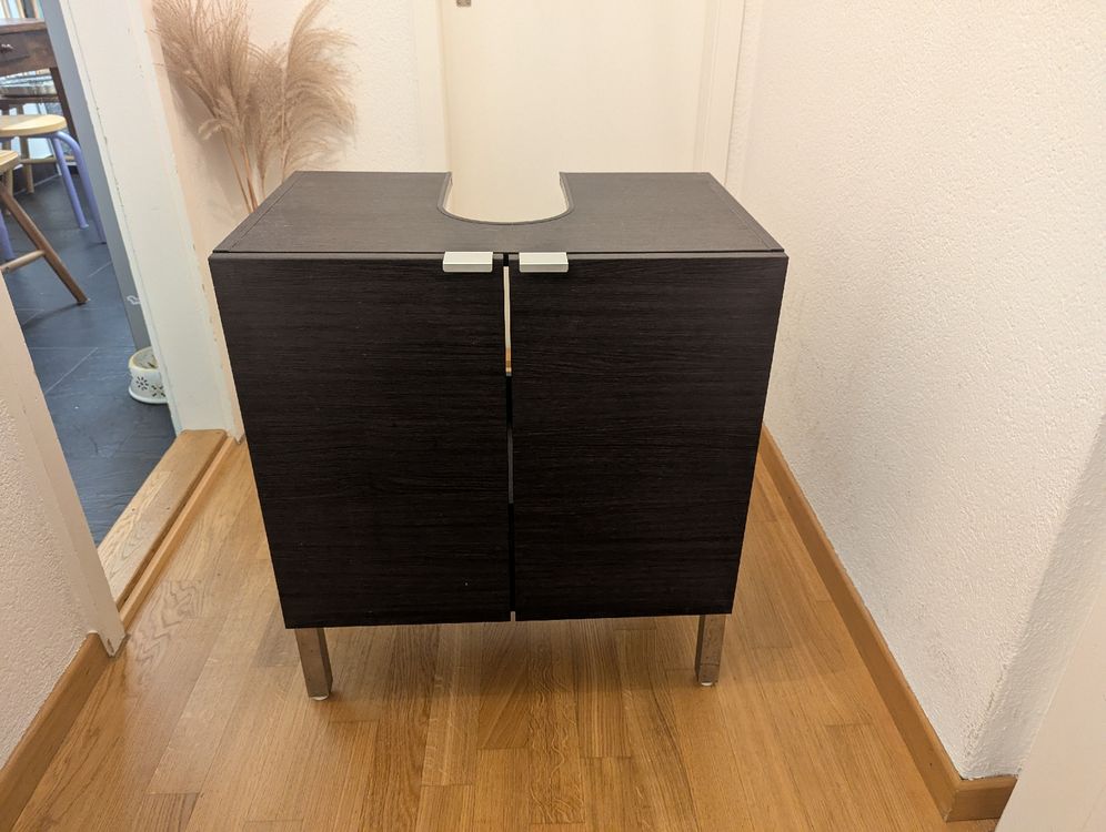 Lavabo lavabeau a scomparsa marrone