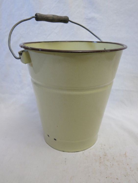 Fund Selten Antik Patina Curiosità Vaso in emaille