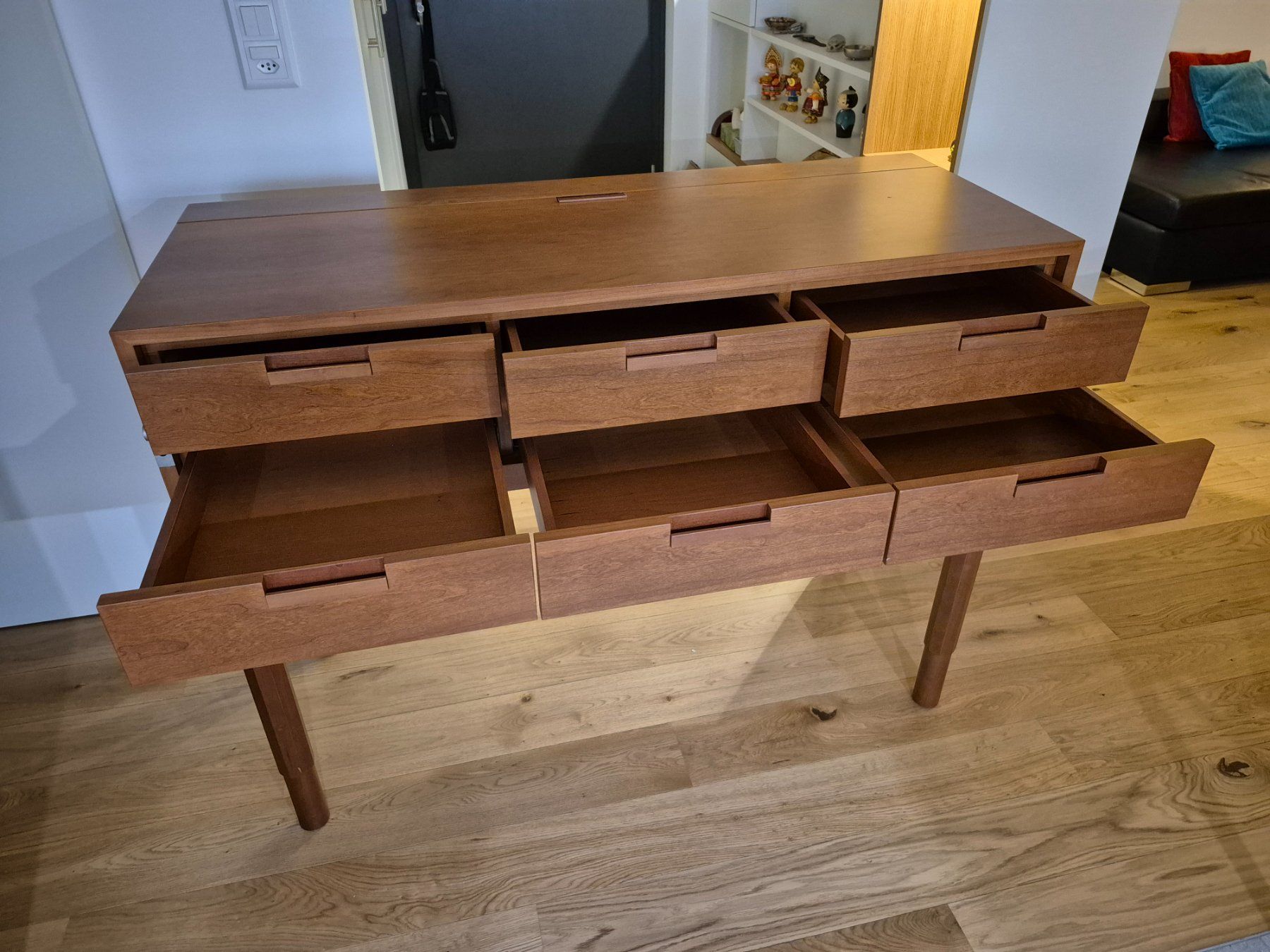 Segretario design in legno di merisier - Image 3