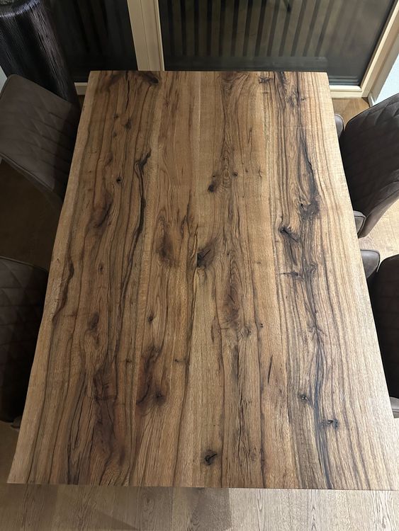 Tavolo da pranzo in legno massiccio di legno di recupero - fatto a mano, unico - Image 2
