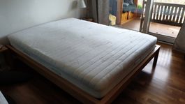 Letto matrimoniale, legno, 140x200 - Image 1