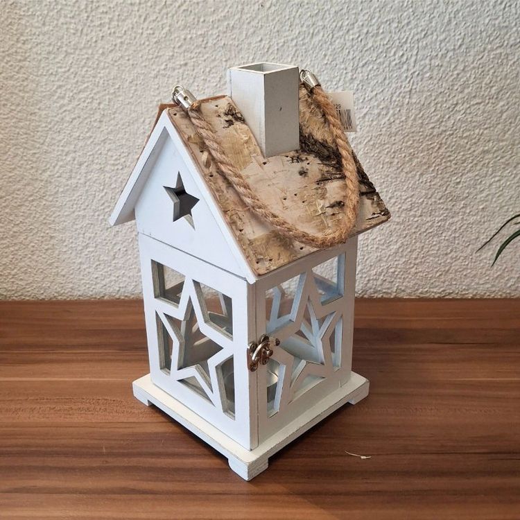 Casa di luce del vento bianca, legno/betulla - nuovo!