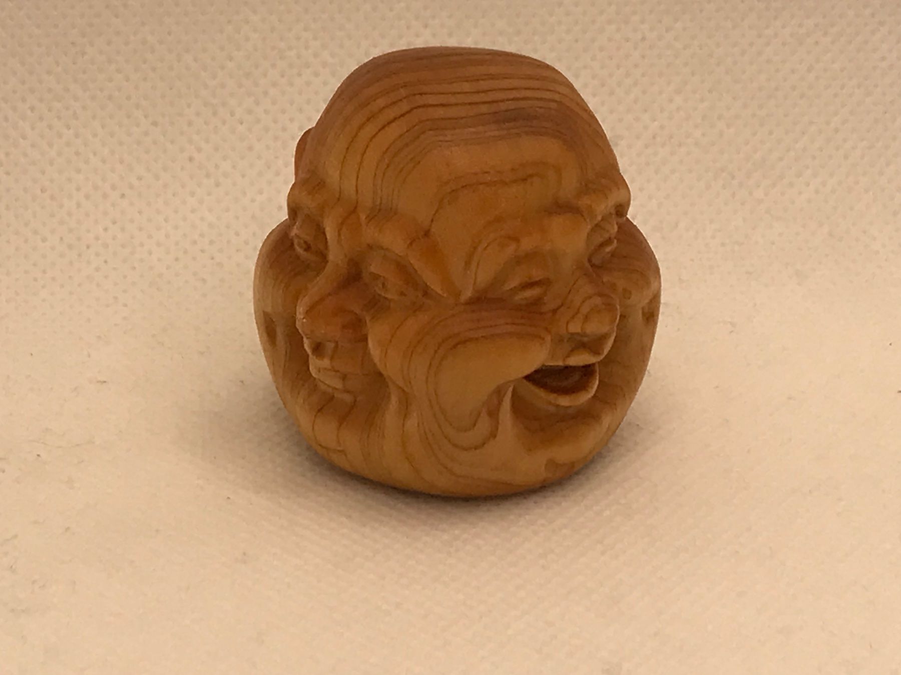 Buddha cinese a quattro facce - legno di cipresso - Image 3