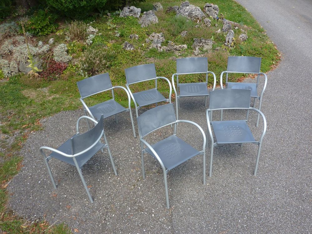 7 sedie impilabili Sedie da giardino Sedie per pasti SEGIS BREEZE