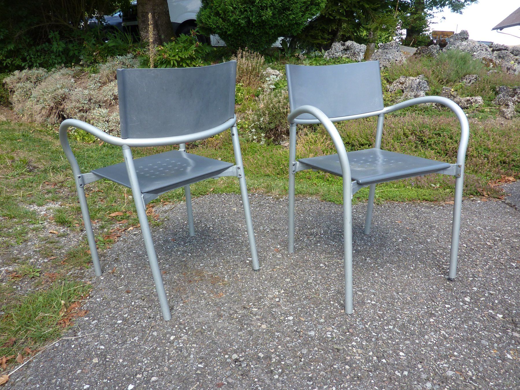 7 sedie impilabili Sedie da giardino Sedie per pasti SEGIS BREEZE - Image 3