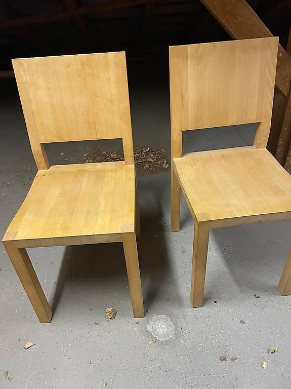 2x sedie in legno massiccio - Image 1